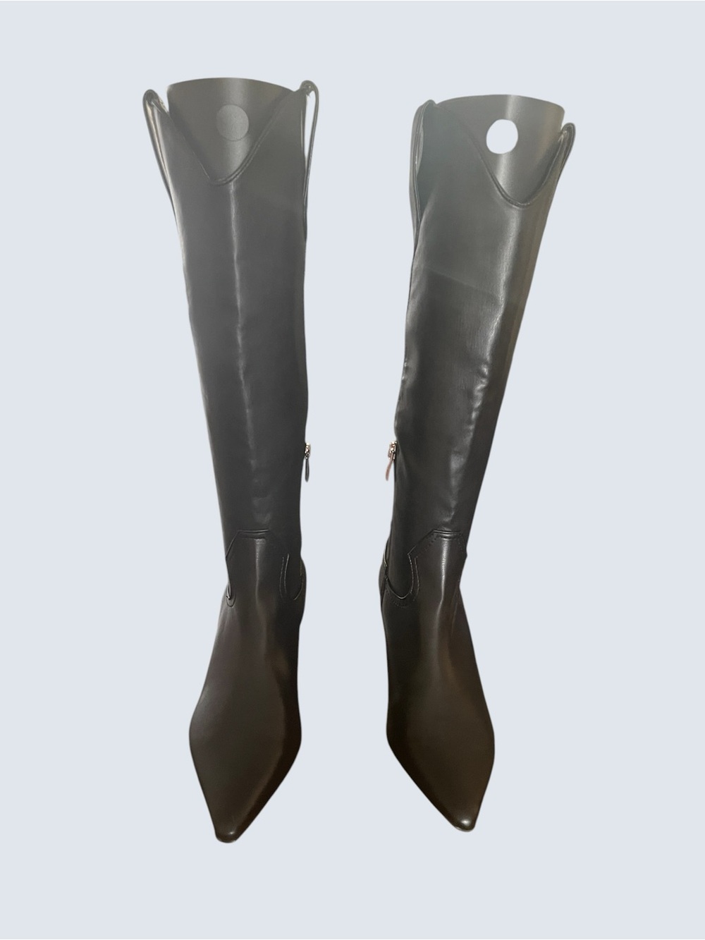 Steven Madden Tall Pointed-Toe Black Women’s Size 7 Knee-High Boots
